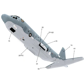 Aukštos Kokybės AC130 Dvasia Oro Malūnsparnį Orlaivių, Popieriniai Karinių Naikintuvų, Popieriniai,