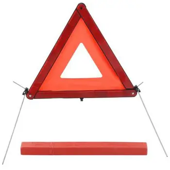 Automobilių Avarinis Įspėjamasis Trikampis Su Atspindinti Striukė Suskirstymas Įspėti Saugos Auto Sulankstyti 