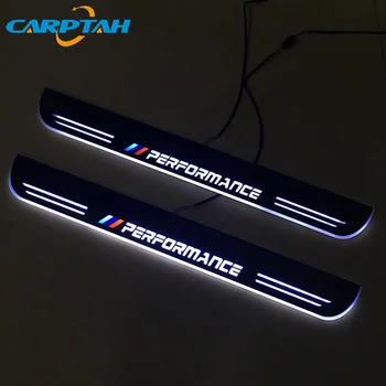 CARPTAH Apdaila Pedalo Automobilių Eksterjero Dalys, LED Durų Slenksčio Nusitrinti Plokštė Kelias Dinaminis Streamer šviesos BMW F12 F13 2011 m. - 2018 m.