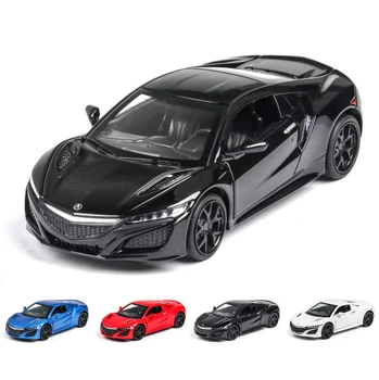 1:32 klasikinis Acura NSX Diecasts & Žaislinės Transporto priemonės Automobilio Modelį Su Garso ir Šviesos Surinkimo Automobilių Žaislai Berniukas Vaikų Dovanų