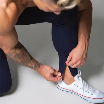 Streetwear Poilsiu Vyrų Mados 2020 Prakaito Kelio Jogger Kelnes Fitneso Drabužių Vyrų Tracksuit Nuosėdos Kelnės Sweatpants Mens
