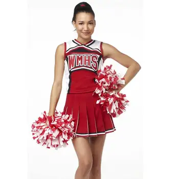 Aukštosios Mokyklos Mergina Ponios Linksmumas Stiliaus Cheerleaders Kostiumas Galanterijos Cheerleader Puošniai Vienodas Šalies Kostiumų Viršuje+Sijonas