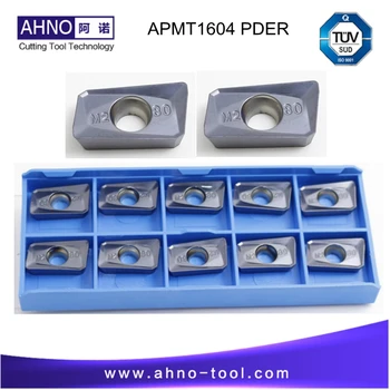50pcs/daug AHNO APMT1604 PDER M2 Solide Karbido Frezavimo Įdėklai arba cnc Pjovimo Gamykloje Priemones Veido Malūnas BAP 400R ir RAP75