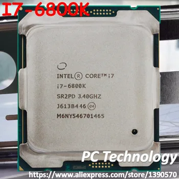 Originalus Intel CORE I7-6800K I7 6800K 3.40 GHZ 15M 14nm 6-BRANDUOLIŲ LGA2011-3 140W Procesorius nemokamas pristatymas
