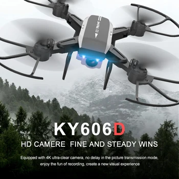 Naujas KY606D Drone 4k HD aerofotografija 20 Minučių Skrydžio Oro Slėgio Užveskite pagrindinis kilimo RC Sraigtasparnis