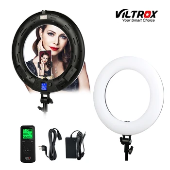 Viltrox VL-600T 18 colių 45W Vaizdo LED Žiedo šviesos lempos Belaidžio nuotolinio valdymo Bi-color foto fotografavimo Studijoje 