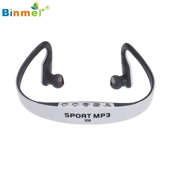 Binmer Wireless Portable mp3-grotuvas, Kortele, FM Stereo Radijas USB MP3 Sporto laisvų Rankų įranga Ausinės 51111 Lašas Laivybos Aukštos Kokybės
