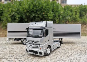 Kolekcines Diecast Žaislo Modelis, Dovanų 1:50 Masto MERCEDES-BENZ Dalyviai Traktoriaus Priekaba, Vieno Konteinerio Transporto Sunkvežimių