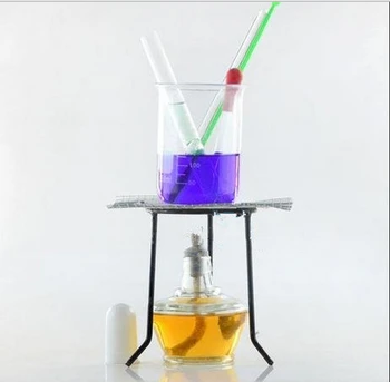 Nemokamas Pristatymas Laboratorinės Įrangos, Nustatykite Vamzdelį Šaukštas Stiklo Užkratas Stiklinę Trikojis Stovas Stiklo Maišant Lazdele Alkoholio Lempos