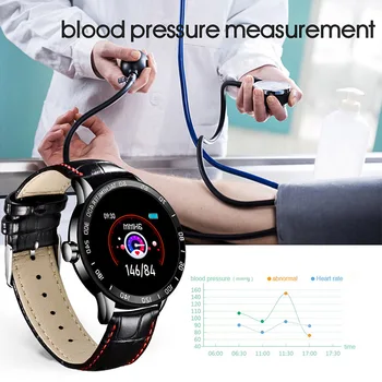 LIGE 2020 Naujas Smart Watch Vyrų Širdies ritmas, Kraujo Spaudimas Sporto Daugiafunkcinis Smartwatch Vandeniui Odos Vyras Žiūrėti Pedometer