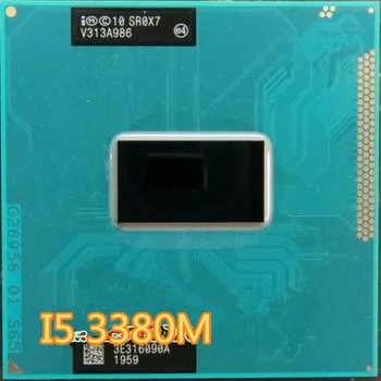 Originalus intel Core i5 3380M 2.9 GHz 3M Dual Core SR0X7 Nešiojamojo kompiuterio procesorių Laptop CPU PGA 988 socket G2