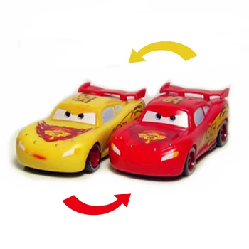 Disney Pixar Automobilių Spalvų Keitikliai Dinoco Žaibas McQueen Transporto Priemonės 1:55 Diecast Plastiko Modelio Automobilių Surinkimo Vaikų Žaislas Metu