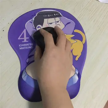 Anime Osomatsu-san Osomatsu-kun 3D Sėdmenų Riešo Poilsio Mouse Pad Mat Nešiojamas KOMPIUTERIS