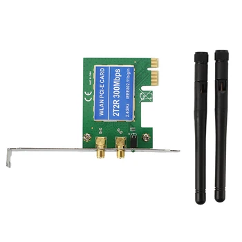 PCI Express PCI-e 300Mbps, IEEE 802.11 b/g/n Belaidžio WiFi Tinklo plokštė Adapteris
